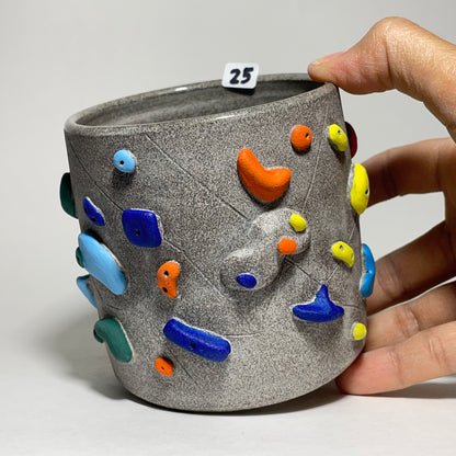 Climbing Cups (no handle) - Granite Clay
