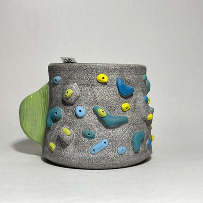 Climbing Cup - Hold Handle - Granite Clay (10-11oz)