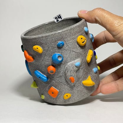 Climbing Cups (no handle) - Granite Clay