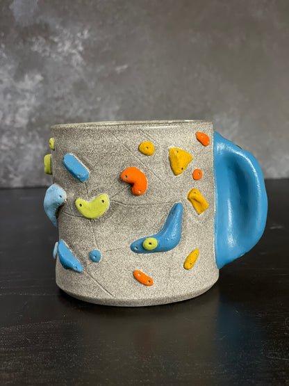 Granite Climbing Cup with Hold Handle 11-15oz - Handsculpted