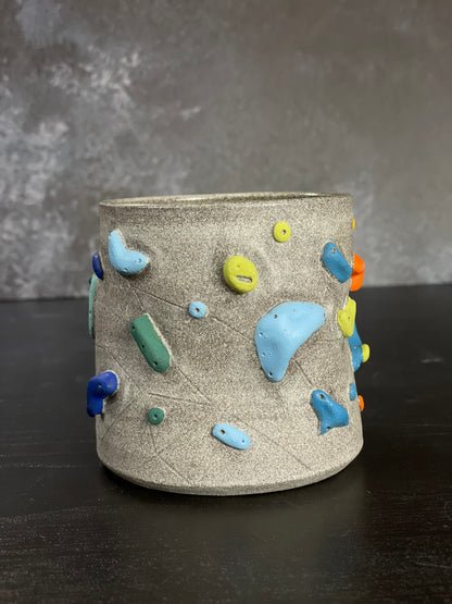 Granite Climbing Cup with Hold Handle 11-15oz - Handsculpted