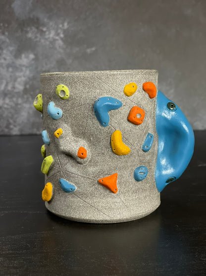 Granite Climbing Cup with Hold Handle 11-15oz - Handsculpted