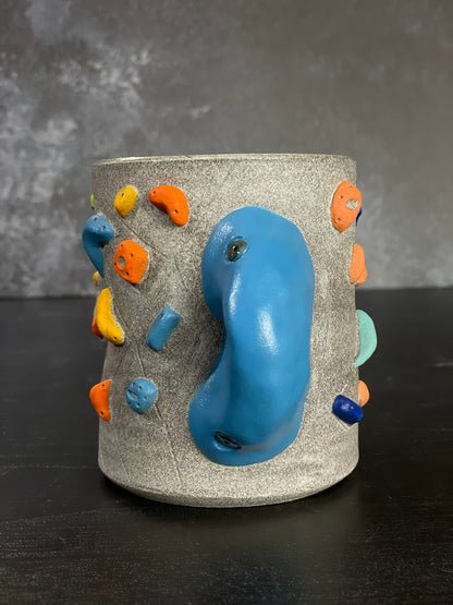 Granite Climbing Cup with Hold Handle 11-15oz - Handsculpted