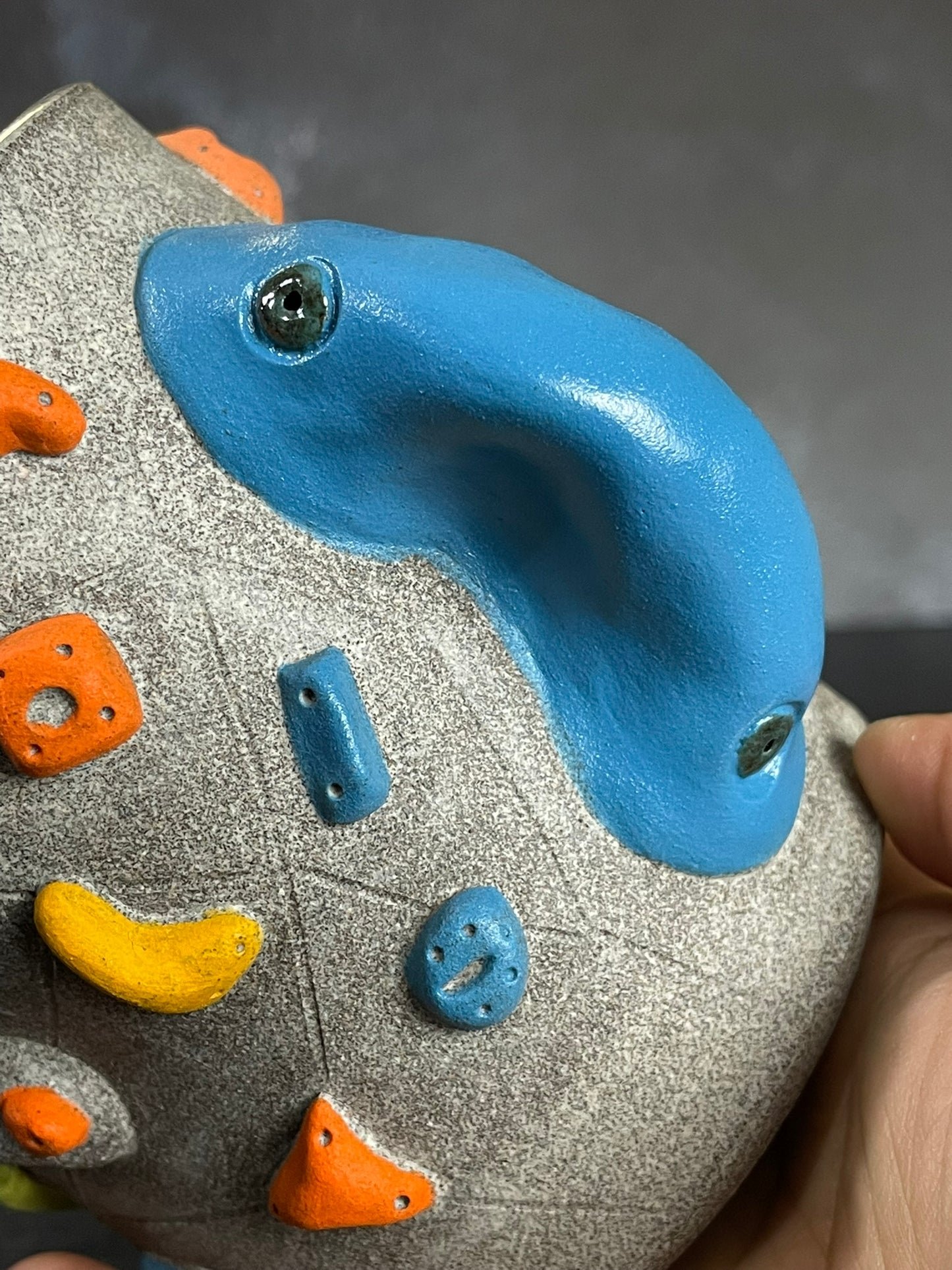 Granite Climbing Cup with Hold Handle 11-15oz - Handsculpted