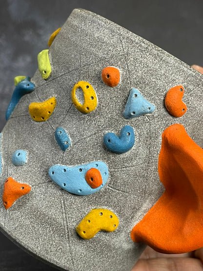 Granite Climbing Cup with Hold Handle 11-15oz - Handsculpted