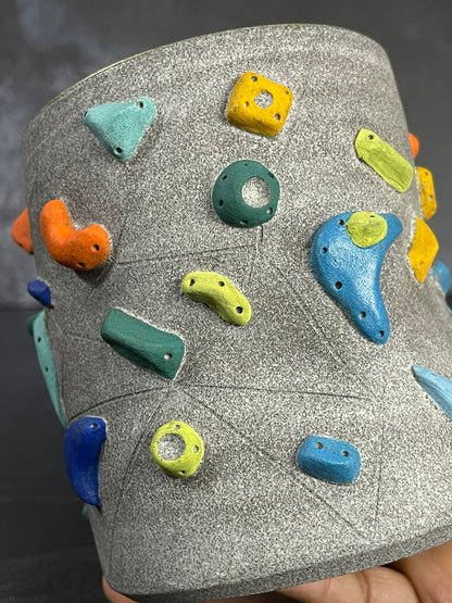 Granite Climbing Cup with Hold Handle 11-15oz - Handsculpted