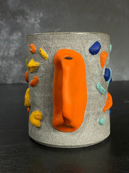 Granite Climbing Cup with Hold Handle 11-15oz - Handsculpted
