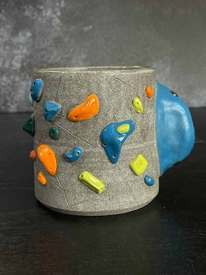 Granite Climbing Cup with Hold Handle 11-15oz - Handsculpted