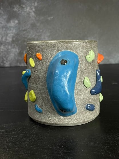 Granite Climbing Cup with Hold Handle 11-15oz - Handsculpted