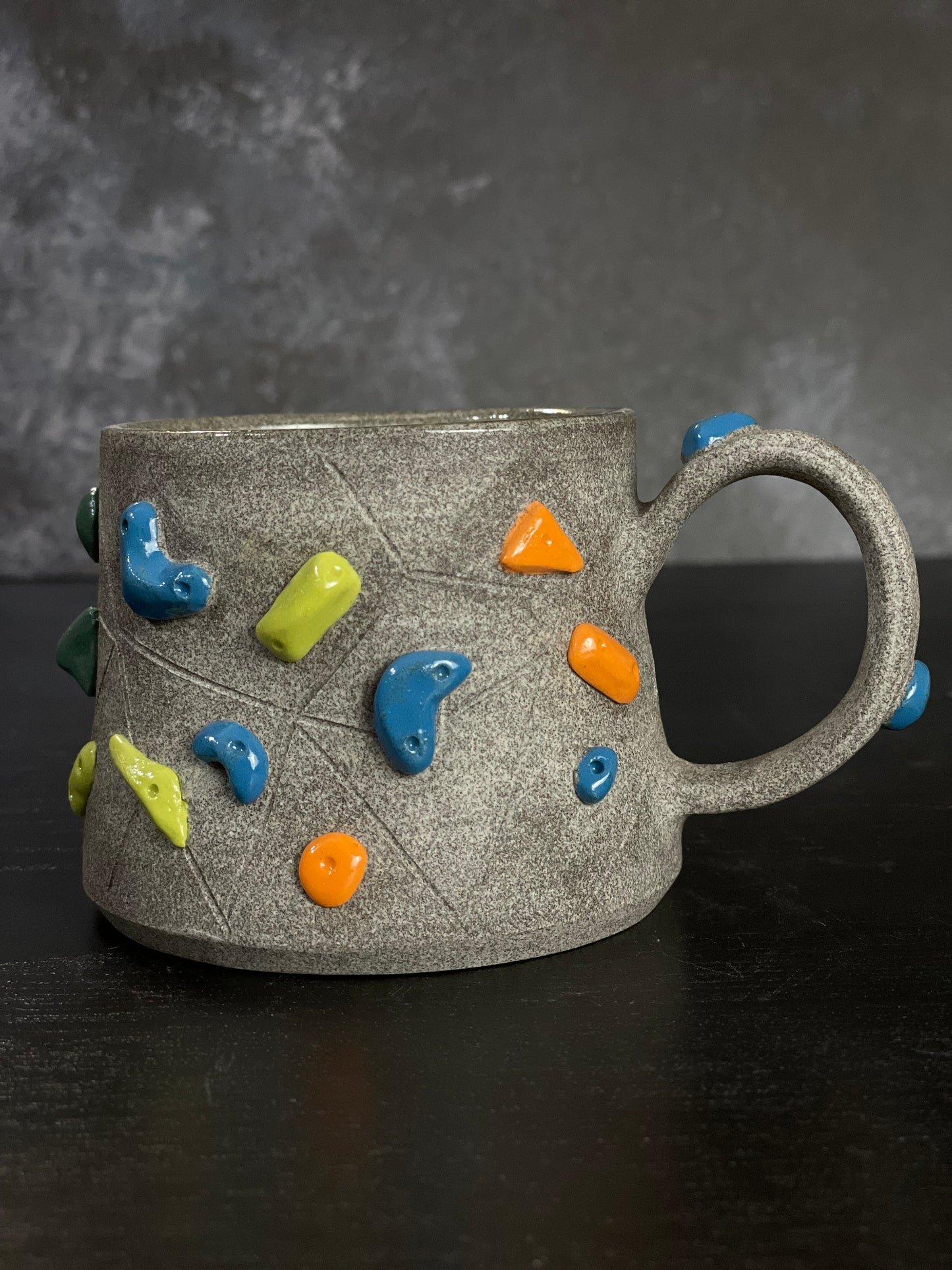 Granite Climbing Mug 8-10oz - Handsculpted - SAMPLES