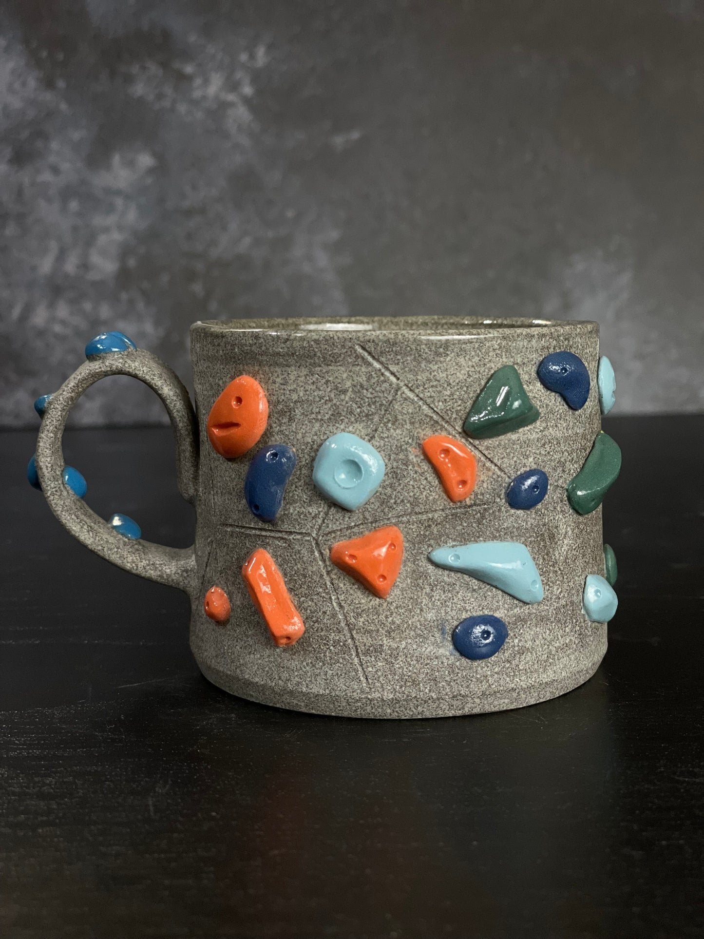 Granite Climbing Mug 8-10oz - Handsculpted - SAMPLES