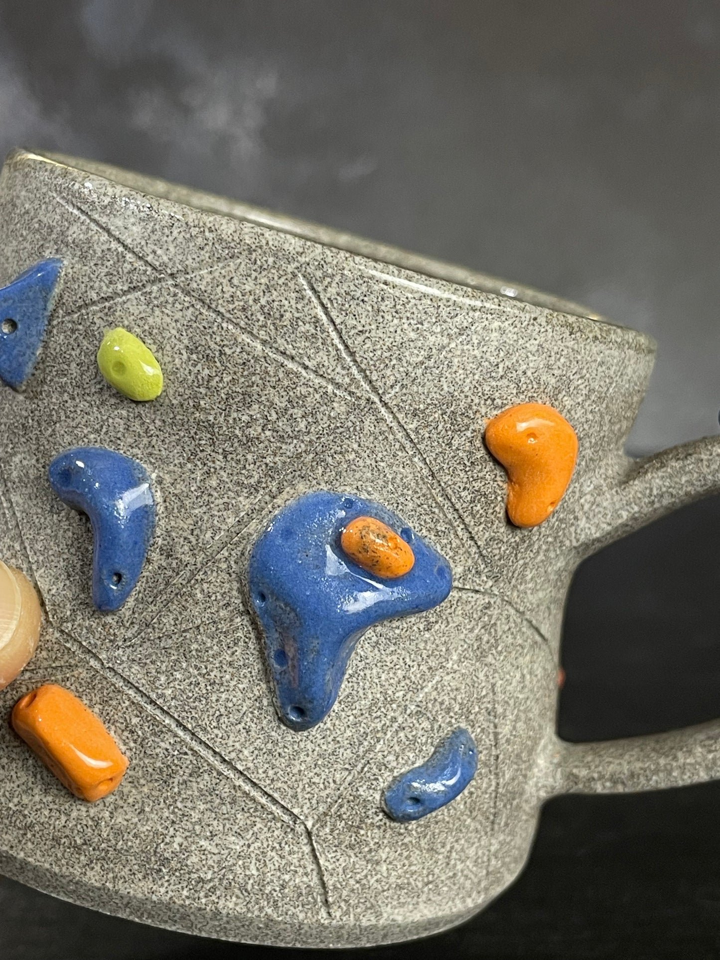 Granite Climbing Mug 8-10oz - Handsculpted - SAMPLES
